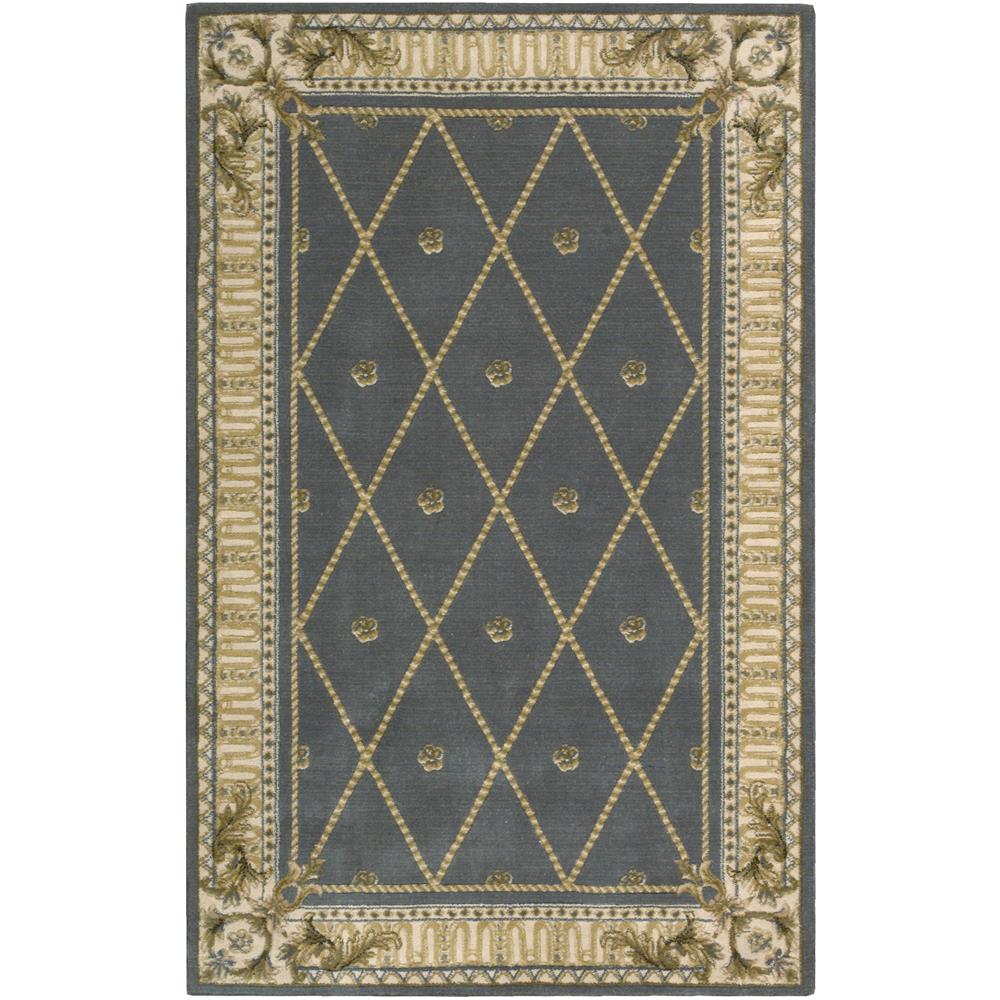 Nourison AS03 Ashton House 3 Ft.6 In. x 5 Ft.6 In. Indoor/Outdoor Rectangle Rug in  Blue